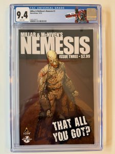 Millar & McNiven's Nemesis #3 CGC 9.4 (2010)
