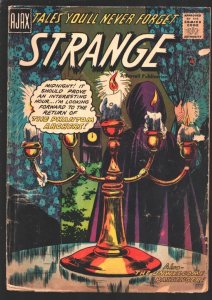 Strange #3 1957-Ajax-Post code horror -Hooded menace cover-Giant ape electroc...