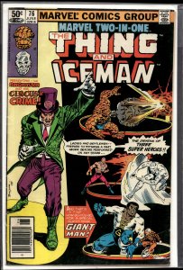 Marvel Two-in-One #76 (1981) Iceman