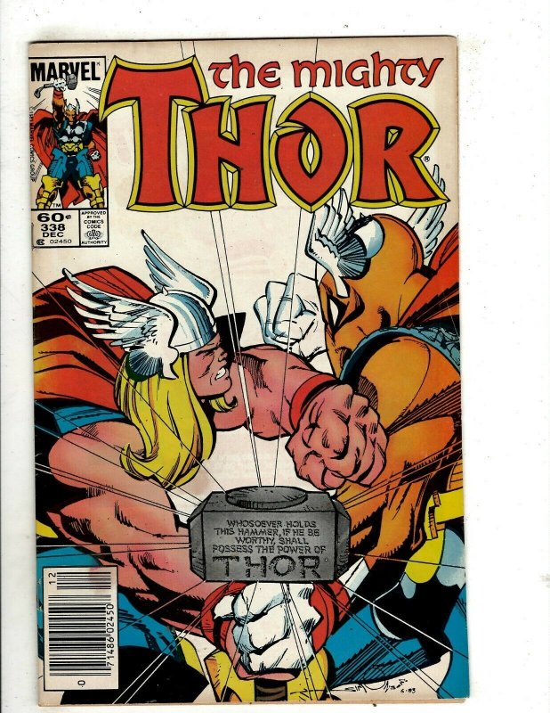 Mighty Thor # 338 VF/NM Marvel Comic Book Beta Ray Bill Appearance KEY YY10