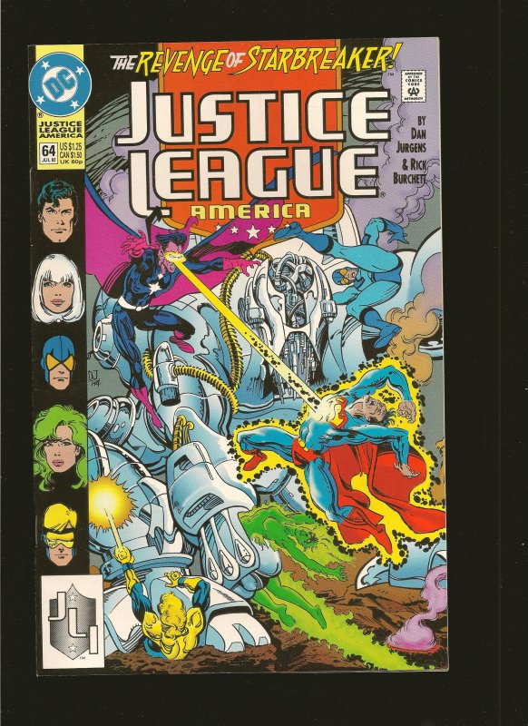 DC Comics Justice League America #64 (1992)