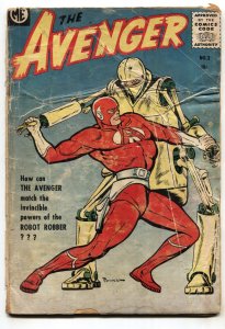 The Avenger #3--1955-- robot cover-- Bob Powell --comic book