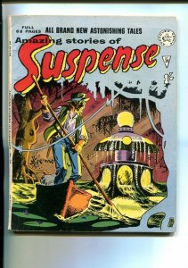 AMAZING STORIES OF SUSPENSE-#38-BRITISH-HORROR-SCI-FI-STEVE DITKO-vg