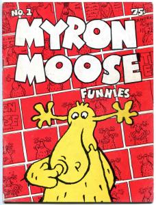 MYRON MOOSE FUNNIES #1, VG+ , 1st, Underground, 1971, more UG in store