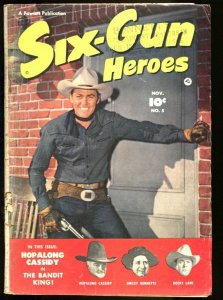 Six-Gun Heroes--#5--1950--COMIC BOOK--Fawcett--G/VG