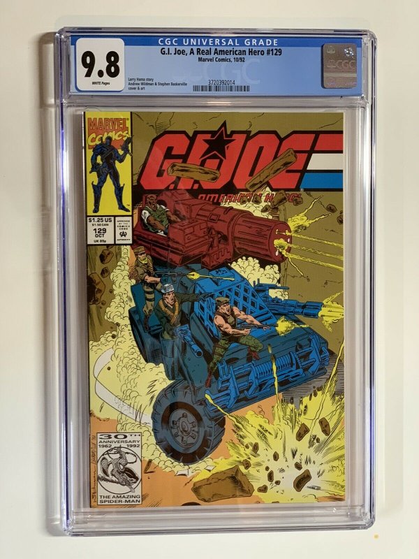 G.i. Joe A Real American Hero 129 Cgc 9.8 Wp Marvel