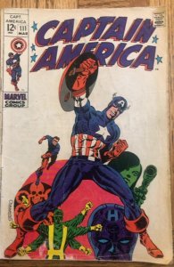 Captain America #111 (1969)cover detached