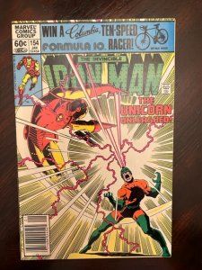 Iron Man #154 Newsstand Edition (1982)