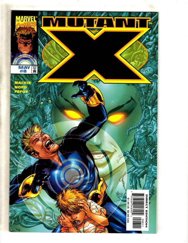 Lot Of 9 Mutant X Marvel Comic Books # 1 2 3 4 5 6 7 8 9 Wolverine X-Men CR41