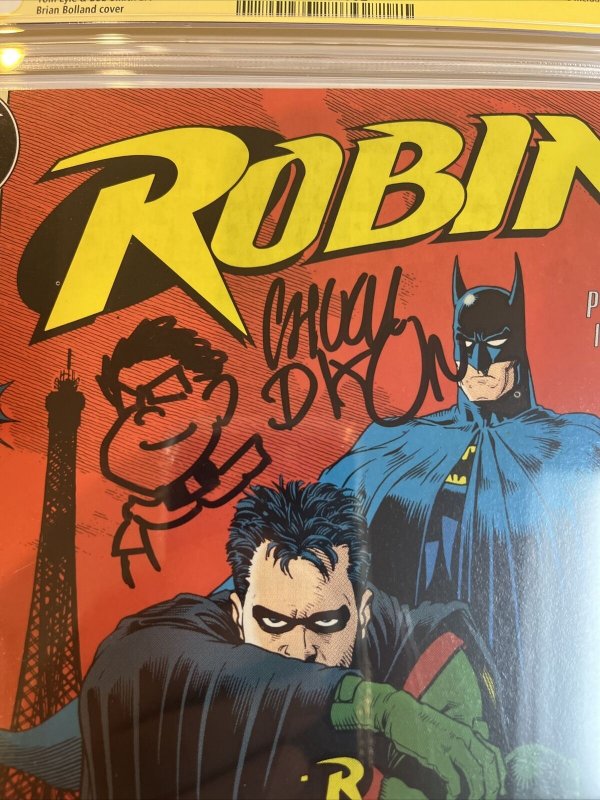 Robin (1991) # 1 (9.8 CGC SS) Sketch Signed By Chuck Dixon ! 1st Solo Robin