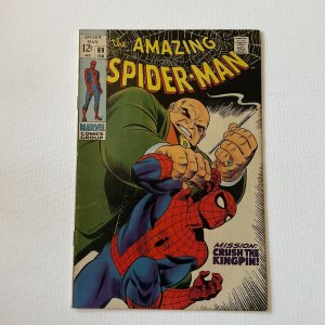 Amazing Spider-Man 69 Very Fine- Vf- 7.5 Kingpin Cover Marvel 1969