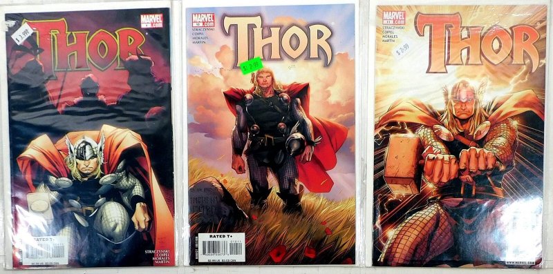 Thor Lot of 3 #4, 10, 11 (2007) Marvel 1st Print Comic Books
