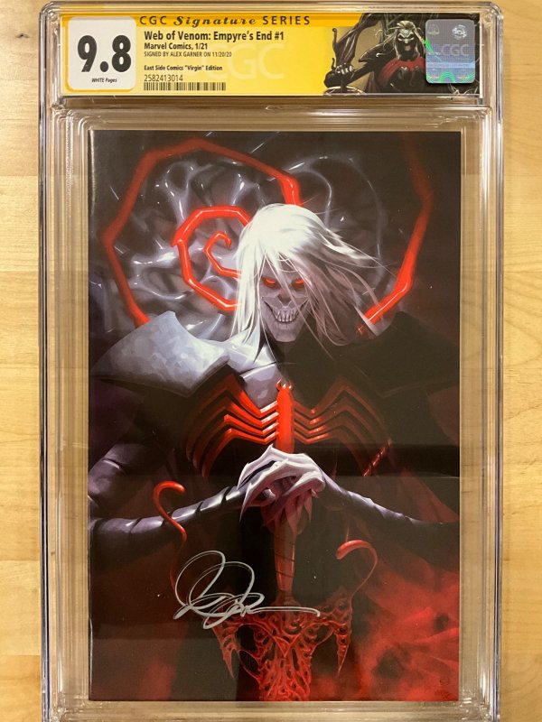 Web of Venom: Empyre's End Garner Virgin Cover CGCSS 9.8 Signed by Alex ...