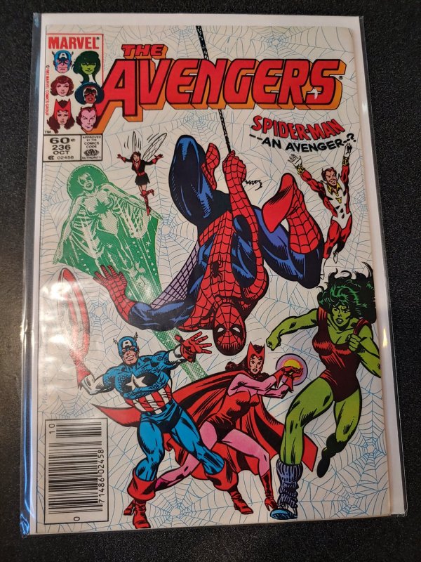 ​The Avengers # 236 Marvel COMICS SPIDER MAN 1983 VF+/nm