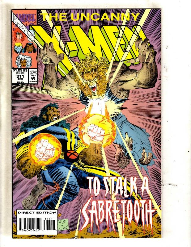 10 Uncanny X-Men Marvel Comic Books #311 312 313 314 315 316 317 318 319 320 MF2