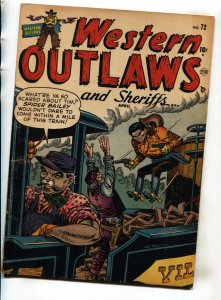 Western Outlaws and Sheriffs #72 1952- Atlas comics- Black Bart VG+