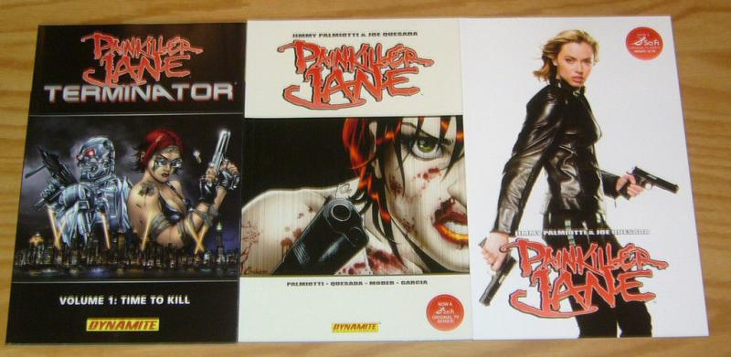 Painkiller Jane TPB 1-2 VF/NM complete series + terminator time to kill set