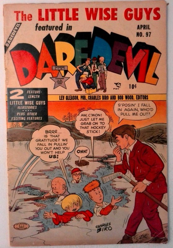 Daredevil Comics #97 Lev Gleason 1953 FN- Golden Age Comic Book Little Wise Guys