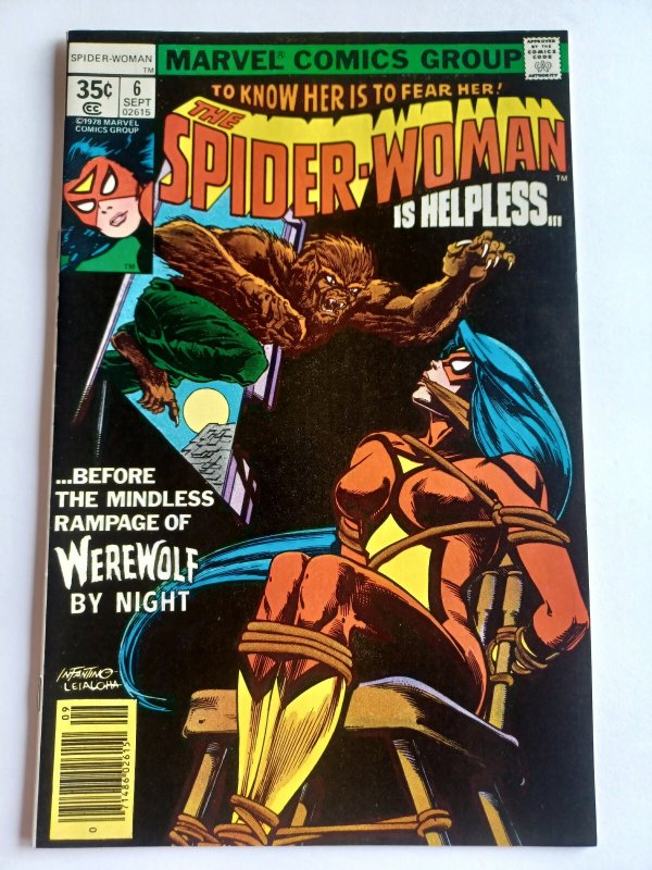Spider-Woman #6 newsstand - Werewolf By Night - Infantino - 1978 - VF/NM