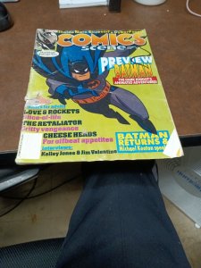 Comics Scene #29 magazine 1992 Batman Returns, Dark Knight Love and rockets