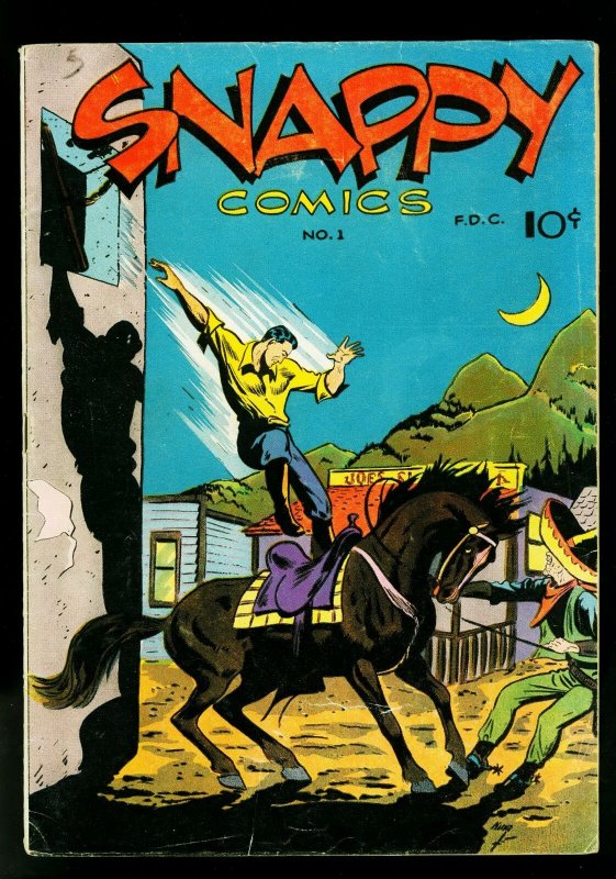 Snappy Comics #1 1945- Air Male- Beau Brummell- Socerer- FN-