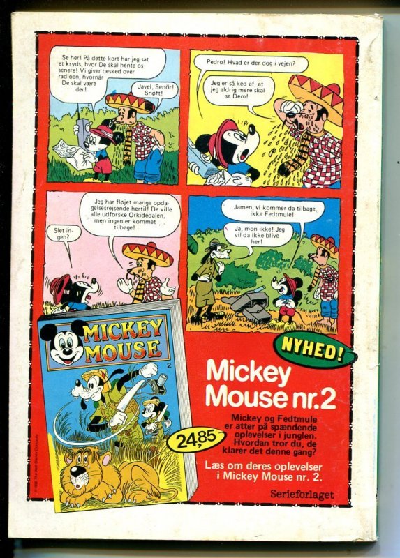 Onkel Joakim #9 1986-Disney-Danish-Uncle Scrooge-Carl Barks-Mickey Mouse-VG