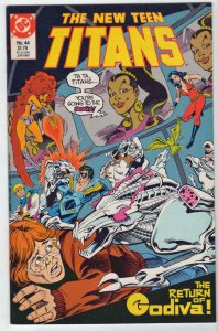NEW TEEN TITANS #44, VF/NM, Cyborg, DC 1984 1988  more DC in store