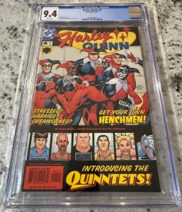 Harley Quinn # 4 CGC Graded 9.4 DC Comic Book 2001 Batman Joker Gotham JH27