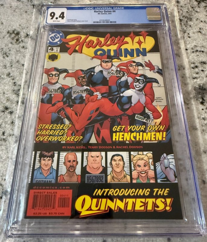 Harley Quinn # 4 CGC Graded 9.4 DC Comic Book 2001 Batman Joker Gotham JH27