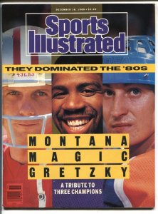 Sports Illustrated 12/18/1989 Montana Gretzy Magic Johnson