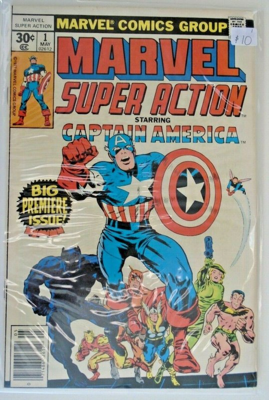 *Marvel Super Action (1977) #1-3, 5-11, 13, 15 (12 books) Graded=$63