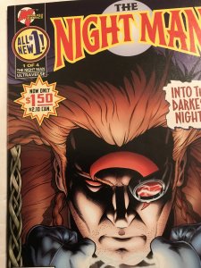 The Night Man Vol. 2 #1 : Malibu 10/95 NM-; Newsstand Variant, Rare