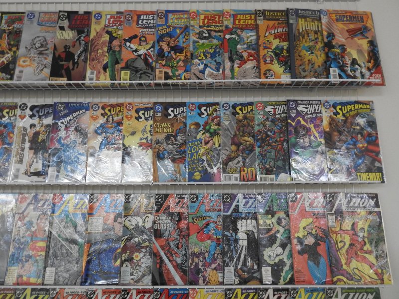 Huge Lot 140+ Comics W/ Superman,  JLA, Action Comics+ Avg VF Condition!!
