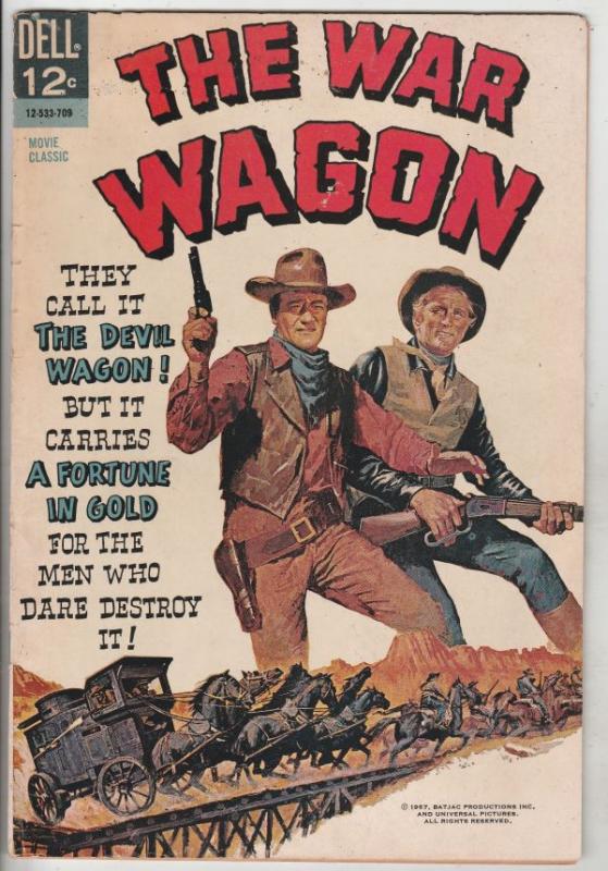 Movie Classic War Wagon #12-533-709 (Jan-56) VG/FN Mid-Grade John Wayne, Burt...