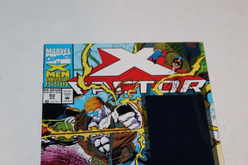 X-Factor 92 NM Marvel ERROR Hologram Cover 1st Exodus Fatal Attractions X-Men