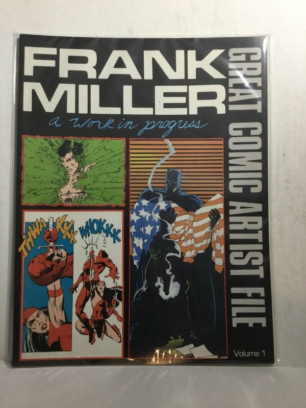 Great Comic Artist File Volume 1 Frank Miller A Work In Progress Nm Fanzine