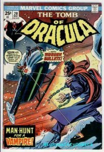 TOMB of DRACULA #20, Vampire, Doctor Sun, 1972, FN+ 