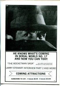 Serial World #16 1978-Larry Stewart-Video Ranger-Brenda Starr-movie serials-FN