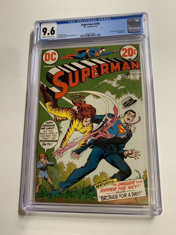 Superman 256 Cgc 9.6 Ow/w Pages Dc Comics Bronze Age