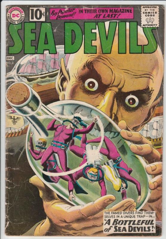 Sea Devils #2 (Dec-61) GD Affordable-Grade Sea Devils (Dane Dorrence, Biff Ba...