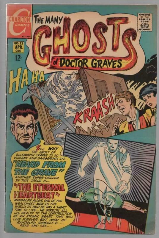 MANY GHOSTS OF DOCTOR GRAVES 13 VG-  April 1969