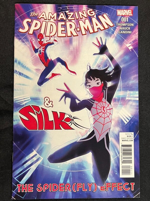 AMAZING SPIDER-MAN & SILK #1-4 - SPIDER (FLY) EFFECT - 4PC LOT (9.0/9.2) 2004