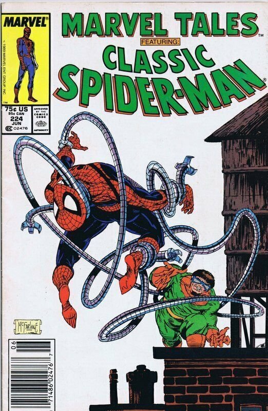 Marvel Tales #224 ORIGINAL Vintage 1989 Spider-Man Doc Ock Reprints ASM 89