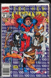 The New Mutants #100 Newsstand Edition (1991) New Mutants [Key Issue]