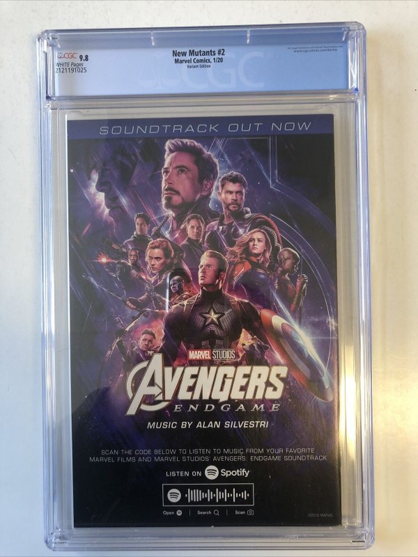 New Mutants (2020) #2 (CGC 9.8 WP) Variant Edition| Arthur Adams Cover