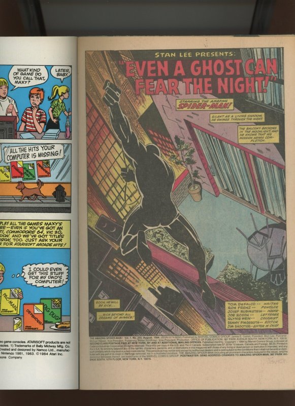 (1984) The Amazing Spider-Man #255: COPPER AGE! KEY ISSUE! DIRECT! (6.5)