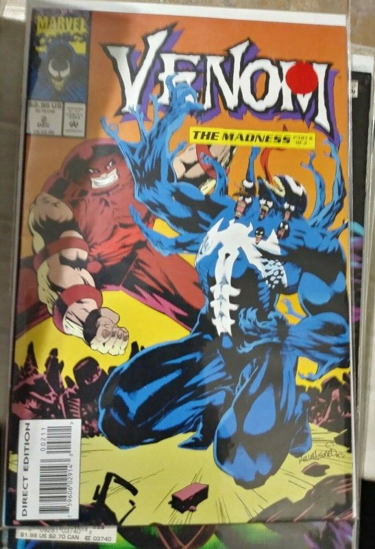 VENOM- THE MADNESS   #2   1996 marvel  MINI SERIES +JUGGERNAUT EDDIE BROCK ZZ