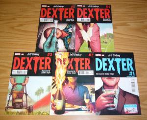 Dexter #1-5 VF/NM complete series based on showtime show - jeff lindsay set 2nd