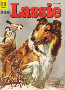 Lassie #20 FN ; Dell | January 1955 MGM dog