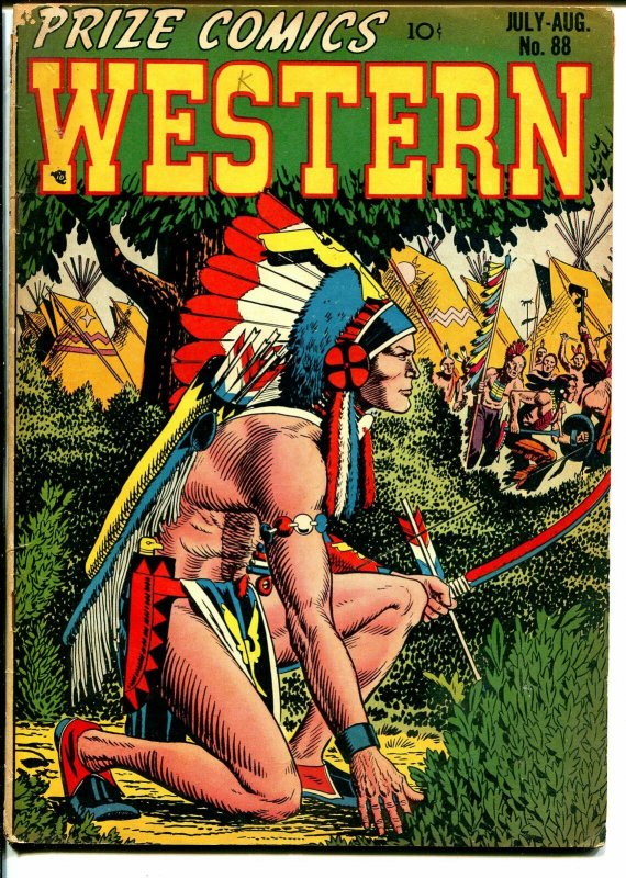 Prize Comics Western #88 1950-John Severin-Will Elder-Indian cover-VG